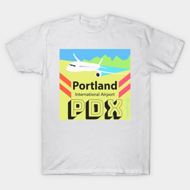 PDX Portland airport T-Shirt by Woohoo